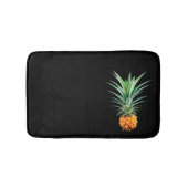 elegante minimalistische anananas | zwarte achterg badmat (Voorkant)