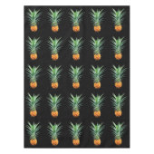 elegante minimalistische anananas | zwarte achterg tafelkleed (Voorkant)
