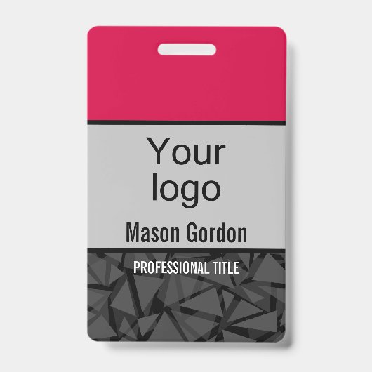 Elegante, minimalistische badge (Voorzijde)