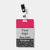 Elegante, minimalistische badge (Voorzijde met clip)