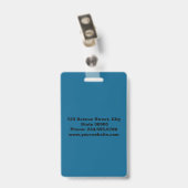 Elegante, minimalistische badge (Achterkant met clip)