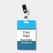 Elegante, minimalistische badge (Voorzijde met clip)