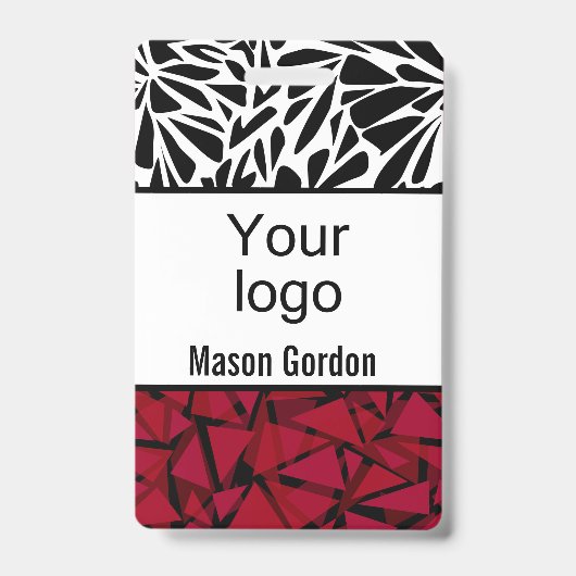 Elegante, minimalistische badge (Voorzijde)