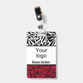 Elegante, minimalistische badge (Voorzijde met clip)