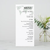 Elegante minimalistische Bestemming salie groene T Menu (Staand voorkant)