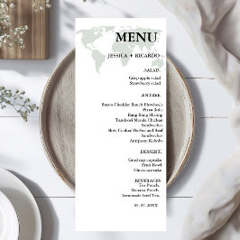 Elegante minimalistische Bestemming salie groene T Menu