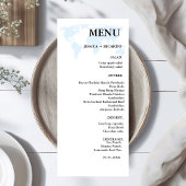 Elegante minimalistische bestemmingDusty Blue Wedd Menu