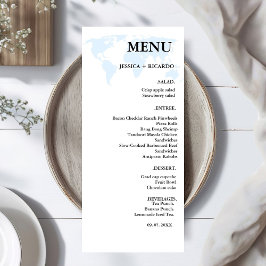 Elegante minimalistische bestemmingDusty Blue Wedd Menu