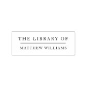 Elegante minimalistische bibliotheek van aangepast rubberstempel (Afrduk)