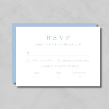 Elegante Minimalistische Blauwe Bruiloft