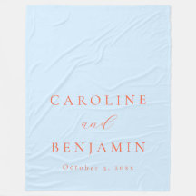 Elegante Minimalistische Blauwe Oranje Calligrafie