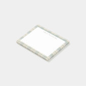 Elegante Minimalistische Blauwgroene Ruit Post-it® Notes (Schuin)