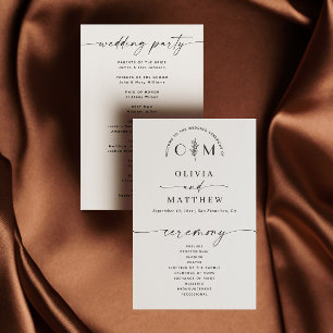 Elegante minimalistische bloemenbruiloft   scriptp