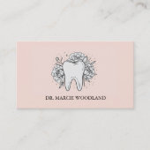 Elegante minimalistische bloemenkaart afsprakenkaartje (Voorkant)