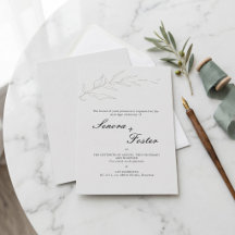 Elegante Minimalistische Bloemhuwelijk