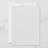 Elegante Minimalistische Bloemige Bruiloft Save The Date (Achterkant)