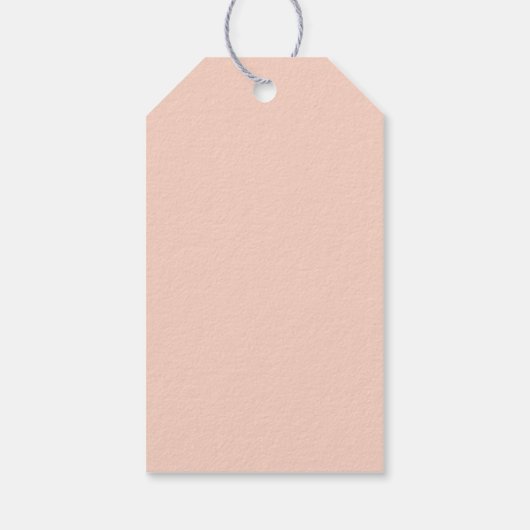 Elegante minimalistische blush bruiloft cadeaulabel (Achterkant)