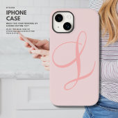 Elegante minimalistische blush grote kalligrafie I Case-Mate iPhone Case