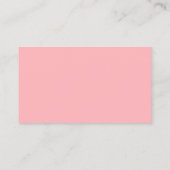 Elegante minimalistische Blush Pink Wedding Place  Visitekaartje (Achterkant)
