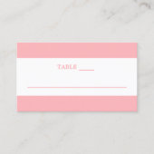 Elegante minimalistische Blush Pink Wedding Place  Visitekaartje (Voorkant)