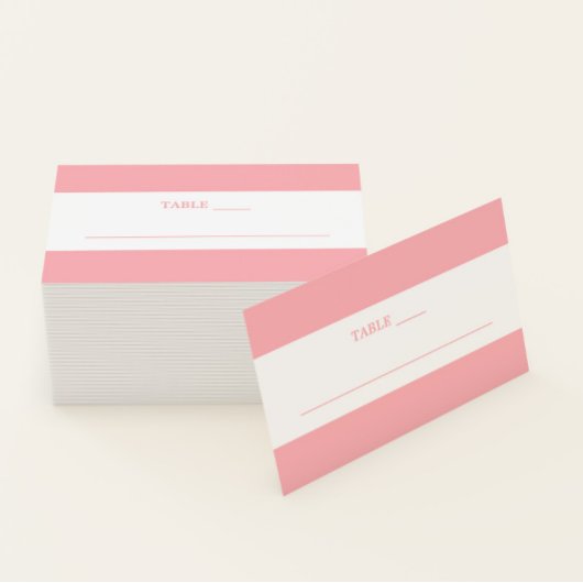 Elegante minimalistische Blush Pink Wedding Place  Visitekaartje