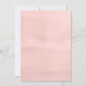 Elegante minimalistische Boho bloemenbruiloft uitn Kaart (Achterkant)