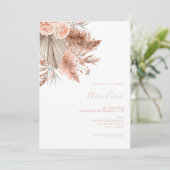 Elegante minimalistische Boho Floral 1e verjaardag Kaart (Staand voorkant)