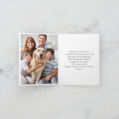 Elegante minimalistische Boho Merry Christmas-foto Feestdagen Kaart (Binnen)