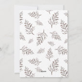 Elegante minimalistische Boho Vrolijke Kerstgroet Feestdagenkaart (Achterkant)