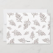 Elegante minimalistische Boho Vrolijke Kerstgroet Feestdagenkaart (Achterkant)