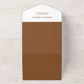 Elegante minimalistische Boho Westerne Cowboy brui All In One Uitnodiging (Buitenkant)