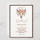 Elegante minimalistische Boho Westerne Cowboy brui Kaart (Voorkant)