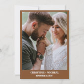 Elegante Minimalistische Boho Westerse Cowboy Brui Kaart (Achterkant)