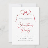 Elegante minimalistische boog kerstfeest kaart (Voorkant)