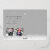 Elegante Minimalistische Boom Folie Briefkaart (Achterkant)