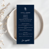 Elegante Minimalistische Botanische Bruiloft Menu