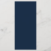 Elegante Minimalistische Botanische Bruiloft Menu (Achterkant)