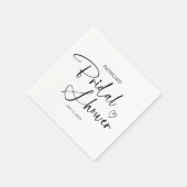 Elegante Minimalistische Bruidsbruiloft Servet (Hoek)