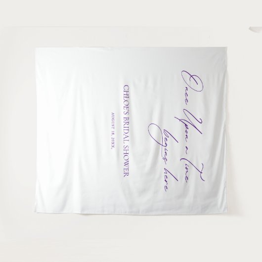 Elegante minimalistische bruiloft backdrops banner wandkleed (Voorkant (horizontaal))