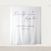 Elegante minimalistische bruiloft backdrops banner wandkleed (Voorkant)