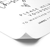 Elegante minimalistische bruiloft badkamer mand te poster (Hoek)