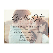 Elegante minimalistische bruiloft Bewaar de datum 