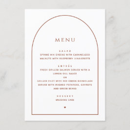 Elegante minimalistische bruiloft | Boog Receptie  Menu