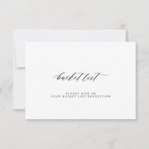 Elegante minimalistische bruiloft bucket list