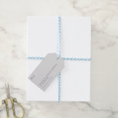 Elegante minimalistische bruiloft cadeaulabel (Met Touw)