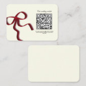 Elegante minimalistische bruiloft Eenvoudige klass Informatiekaartje (Voorkant / Achterkant)