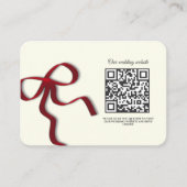 Elegante minimalistische bruiloft Eenvoudige klass Informatiekaartje (Voorkant)