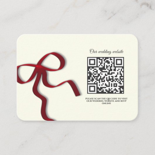 Elegante minimalistische bruiloft Eenvoudige klass Informatiekaartje (Voorkant)