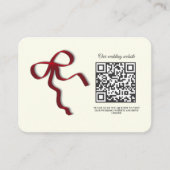 Elegante minimalistische bruiloft Eenvoudige klass Informatiekaartje (Voorkant)