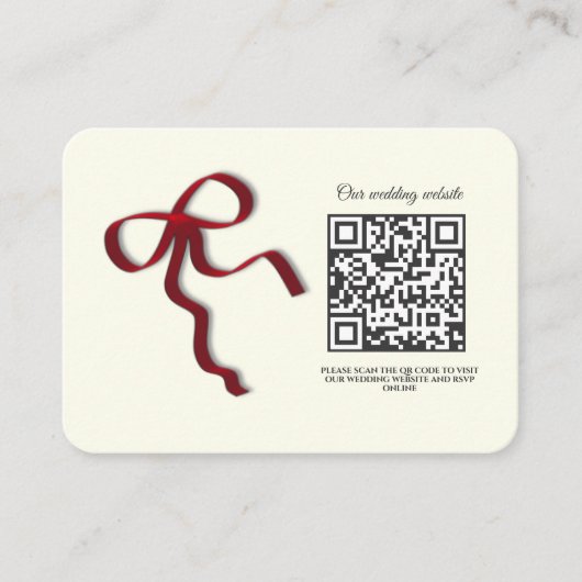 Elegante minimalistische bruiloft Eenvoudige klass Informatiekaartje (Voorkant)